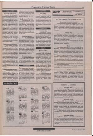Le Soleil de Colombie, December 6, 1991, page 13