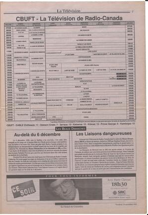 Le Soleil de Colombie, November 29, 1991, page 7