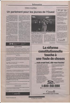 Le Soleil de Colombie, November 29, 1991, page 4