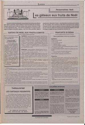 Le Soleil de Colombie, November 22, 1991, page 19