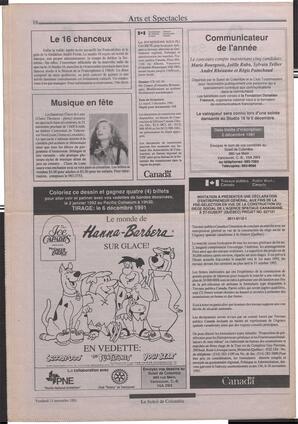 Le Soleil de Colombie, November 15, 1991, page 16