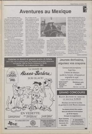 Le Soleil de Colombie, November 1, 1991, page 22