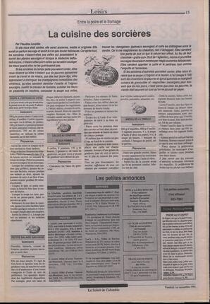 Le Soleil de Colombie, November 1, 1991, page 15