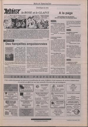 Le Soleil de Colombie, November 1, 1991, page 13