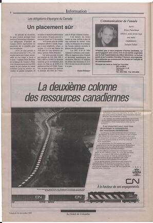 Le Soleil de Colombie, November 1, 1991, page 4