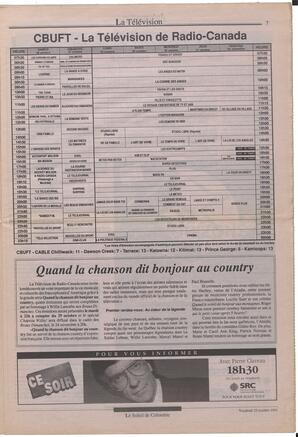 Le Soleil de Colombie, October 25, 1991, page 7