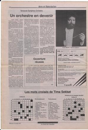 Le Soleil de Colombie, October 16, 1991, page 16