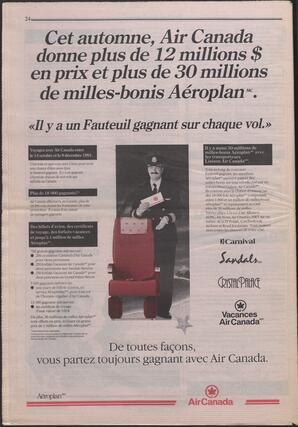 Le Soleil de Colombie, October 4, 1991, page 23
