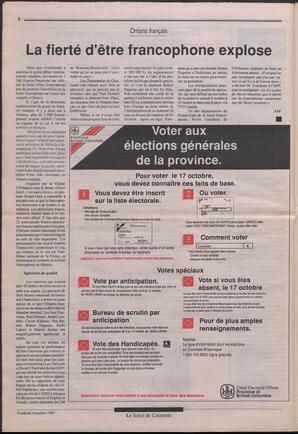 Le Soleil de Colombie, October 4, 1991, page 8