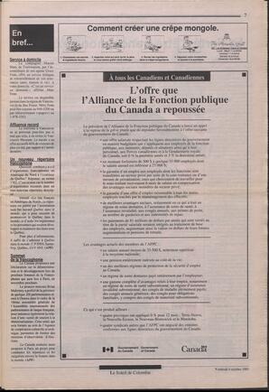 Le Soleil de Colombie, October 4, 1991, page 7