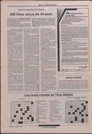 Le Soleil de Colombie, September 27, 1991, page 15