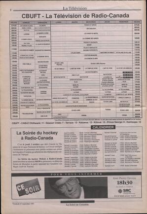 Le Soleil de Colombie, September 27, 1991, page 8