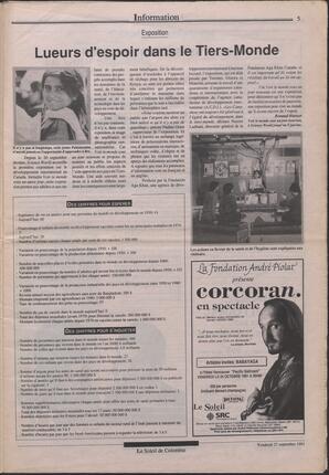 Le Soleil de Colombie, September 27, 1991, page 5