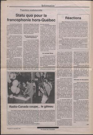Le Soleil de Colombie, September 27, 1991, page 4