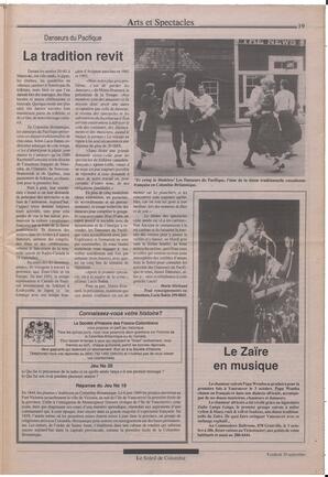 Le Soleil de Colombie, September 20, 1991, page 18