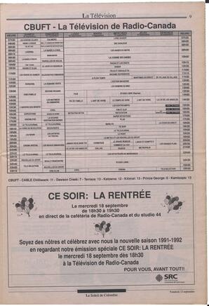 Le Soleil de Colombie, September 13, 1991, page 9