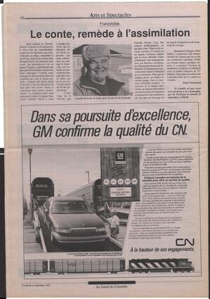 Le Soleil de Colombie, September 6, 1991, page 16