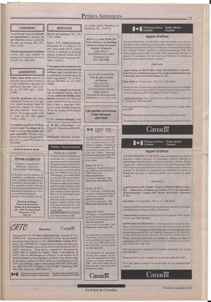 Le Soleil de Colombie, September 6, 1991, page 15