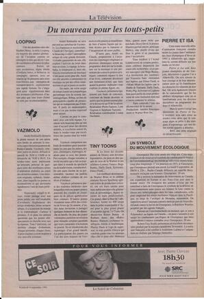 Le Soleil de Colombie, September 6, 1991, page 8