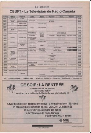 Le Soleil de Colombie, September 6, 1991, page 7