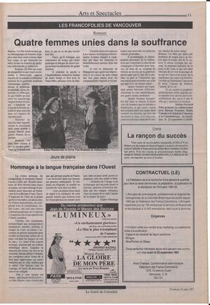 Le Soleil de Colombie, August 30, 1991, page 11