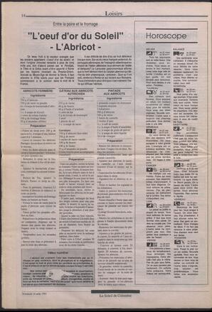 Le Soleil de Colombie, August 16, 1991, page 14