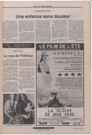 Le Soleil de Colombie, August 16, 1991, page 11