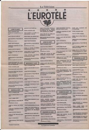 Le Soleil de Colombie, August 16, 1991, page 10