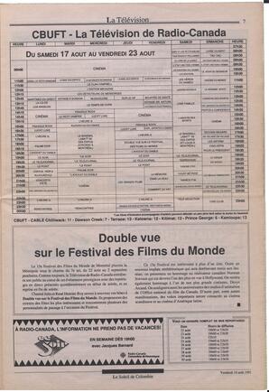 Le Soleil de Colombie, August 16, 1991, page 7