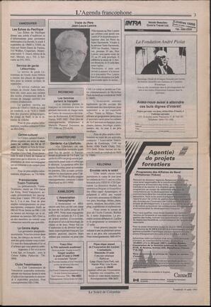 Le Soleil de Colombie, August 16, 1991, page 3