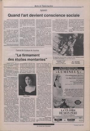 Le Soleil de Colombie, August 9, 1991, page 11