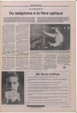 Le Soleil de Colombie, August 9, 1991, page 5