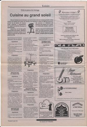 Le Soleil de Colombie, August 2, 1991, page 18