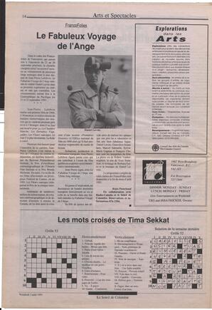 Le Soleil de Colombie, August 2, 1991, page 14