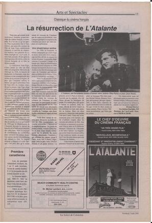 Le Soleil de Colombie, August 2, 1991, page 13