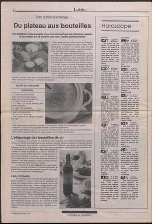 Le Soleil de Colombie, July 26, 1991, page 14