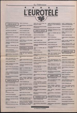 Le Soleil de Colombie, July 26, 1991, page 10