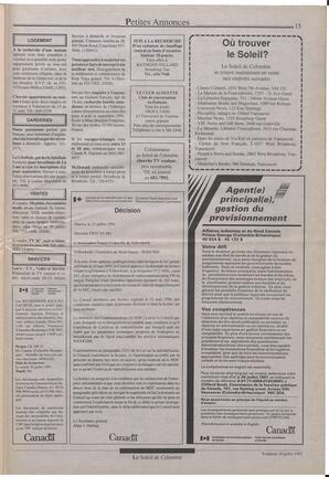 Le Soleil de Colombie, July 19, 1991, page 13