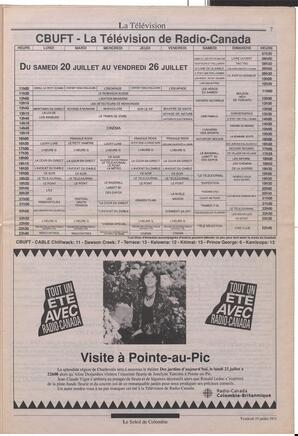 Le Soleil de Colombie, July 19, 1991, page 7