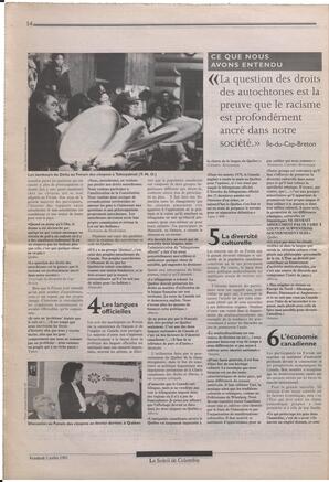 Le Soleil de Colombie, July 5, 1991, page 14