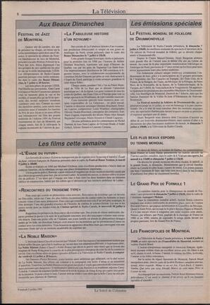 Le Soleil de Colombie, July 5, 1991, page 8