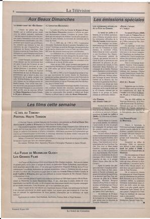 Le Soleil de Colombie, June 28, 1991, page 8