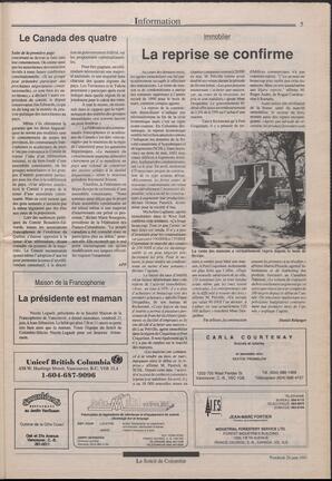 Le Soleil de Colombie, June 28, 1991, page 5