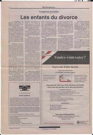 Le Soleil de Colombie, June 21, 1991, page 16