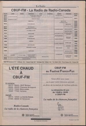 Le Soleil de Colombie, June 21, 1991, page 9