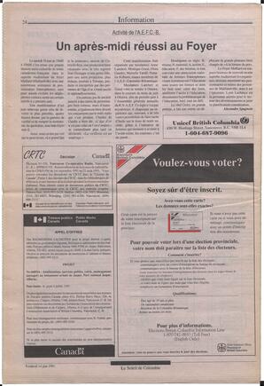 Le Soleil de Colombie, June 14, 1991, page 24