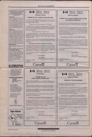 Le Soleil de Colombie, June 14, 1991, page 20