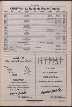 Le Soleil de Colombie, June 14, 1991, page 15