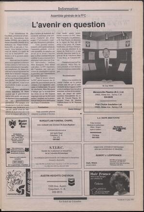 Le Soleil de Colombie, June 14, 1991, page 5