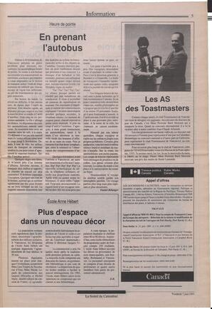 Le Soleil de Colombie, June 7, 1991, page 5